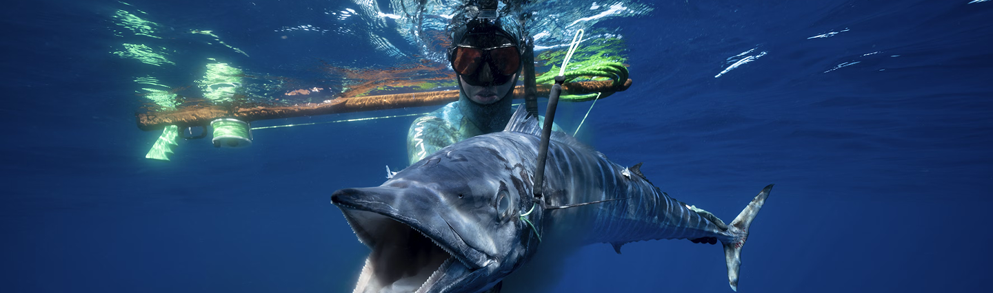 Photo of someone holding a big fish during a Magic Fishing charter trip in Lombok
