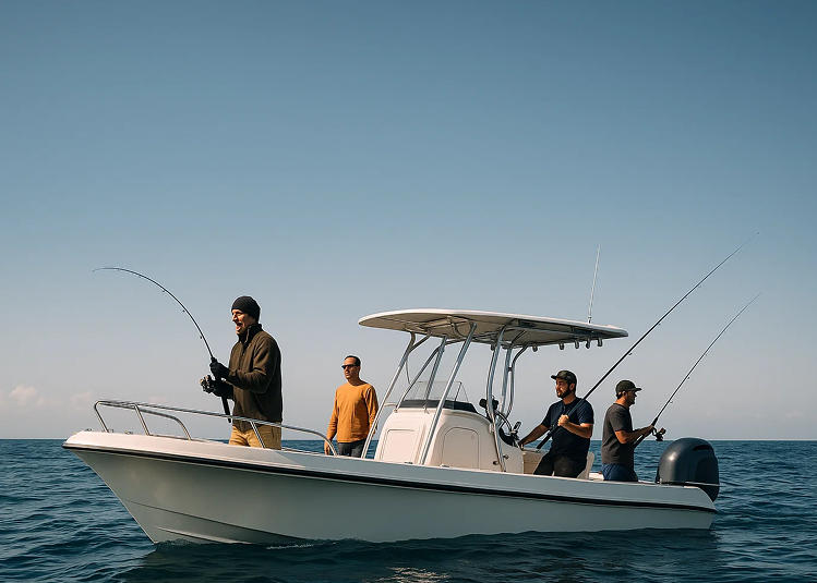 Photo of a boat during a Magic Fishing charter trip in Lombok